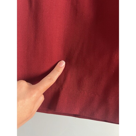 Vintage Jones New York Suit Jacket And Skirt Red Wool Size 6 Festive Business - Picture 7 of 12